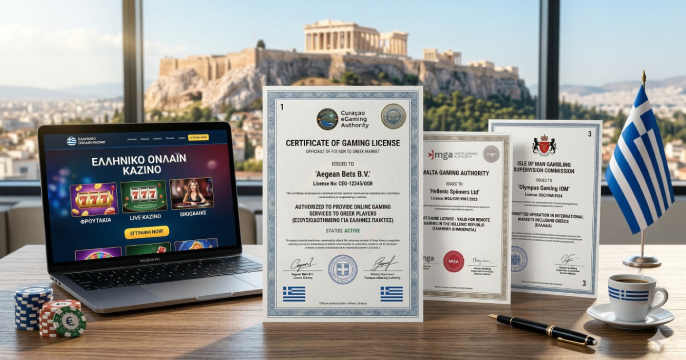 Άδειες λειτουργίας διαδικτυακών καζίνο στη Γκρέτσια